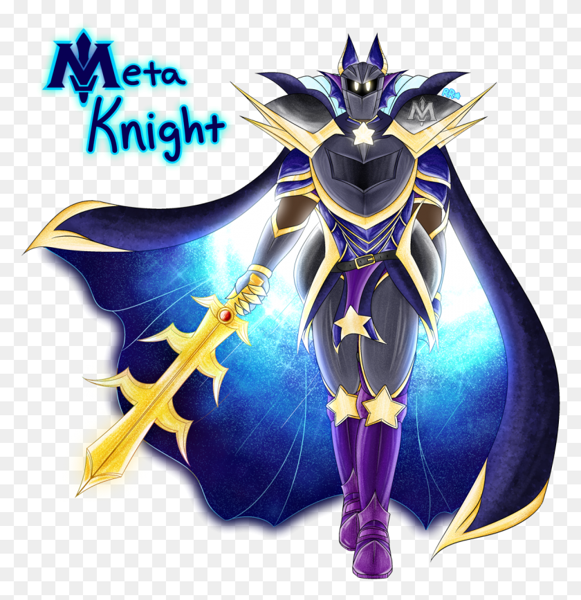 1173x1214 When Hoshi No Kaabii Called Meta Knight A Star Warrior Illustration, Graphics, Emblem HD PNG Download
