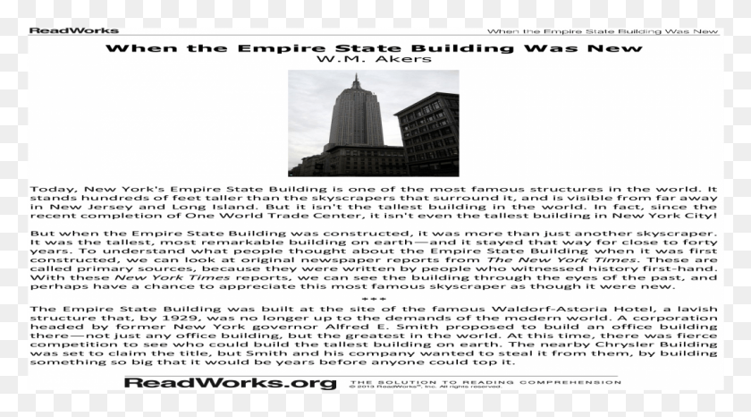 1073x559 When The Empire State Builiding Was New Thebut When Place Of Worship, Poster, Advertisement, Text HD PNG Download