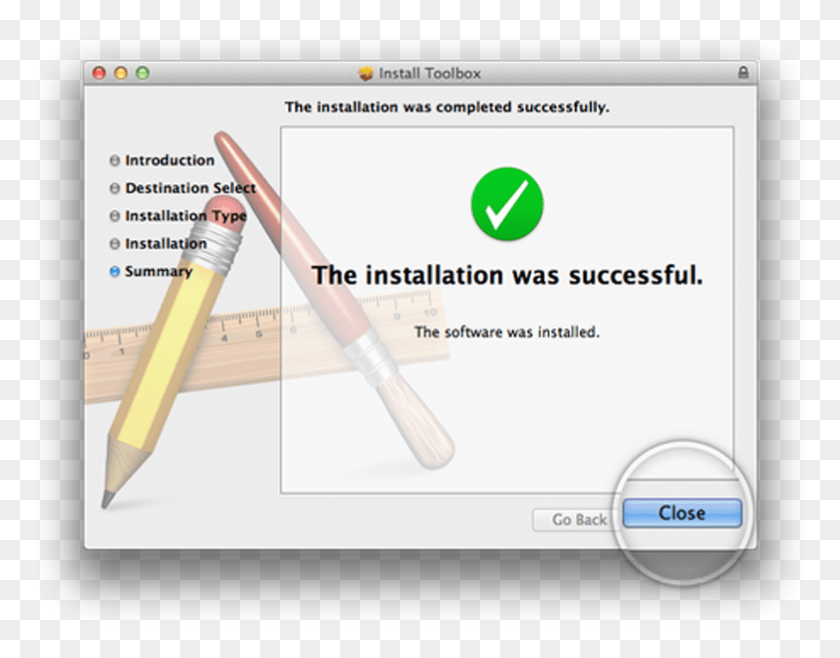 783x601 When The Installation Is Successfully Finished Close Mac, Text, File HD PNG Download
