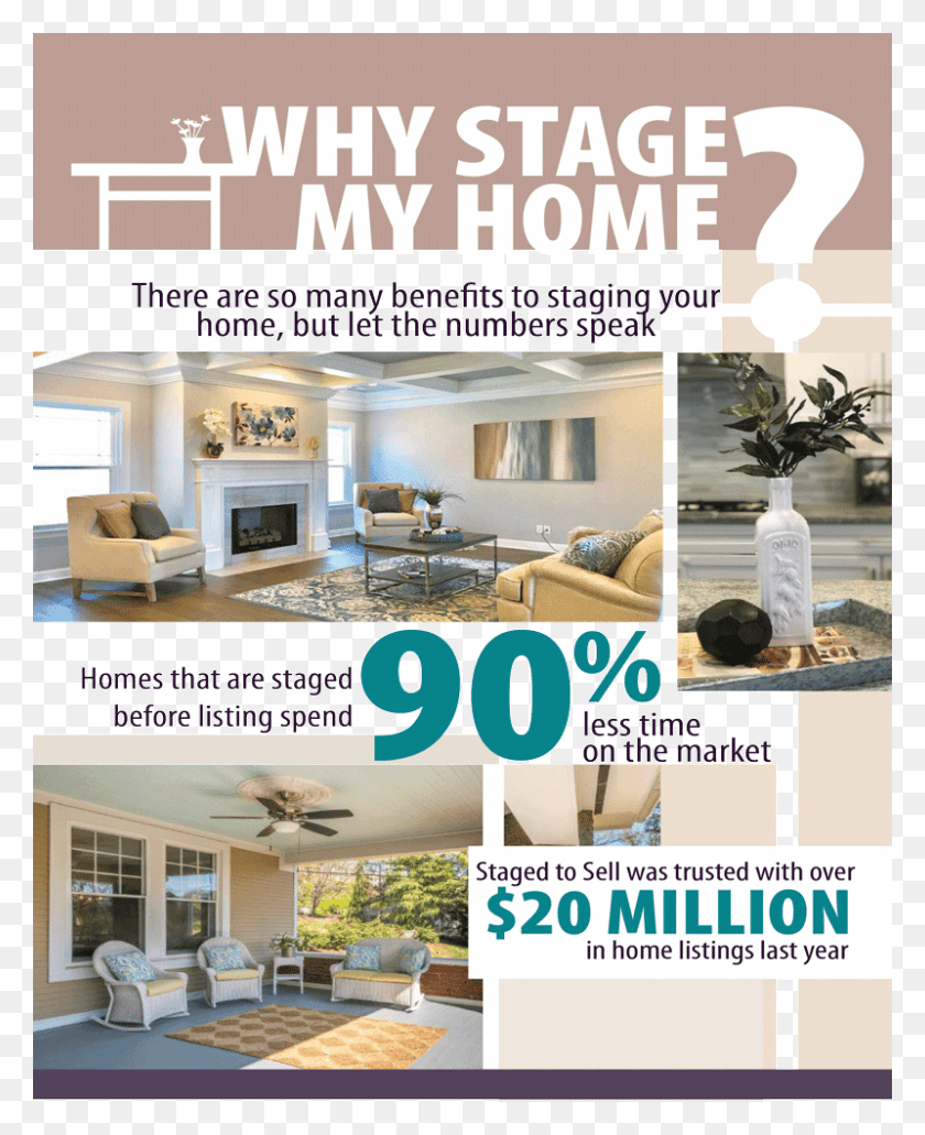 800x996 When To Stage Interior Design, Furniture, Poster, Advertisement HD PNG Download