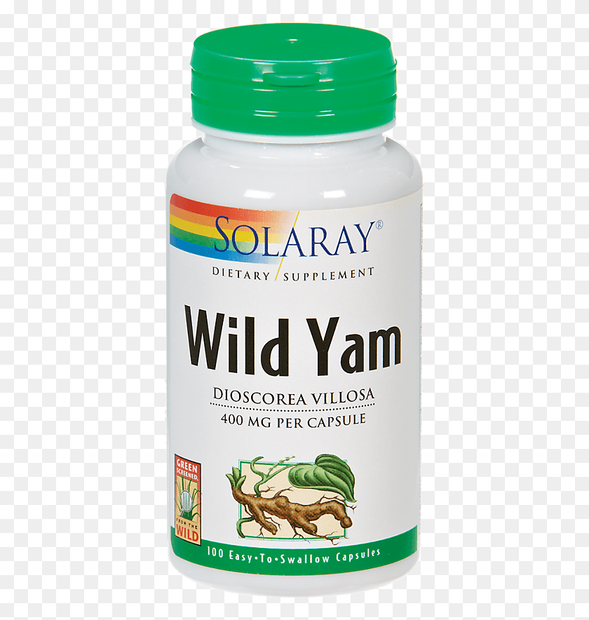 373x824 Where Can I Buy Wild Or African Yams Solaray, Bottle, Alcohol, Beverage HD PNG Download