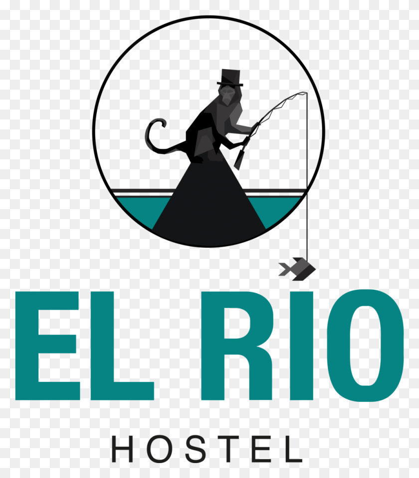 994x1148 Логотип Хостела El Rio, Силуэт, Силуэт Человека, Текст Hd Png Скачать