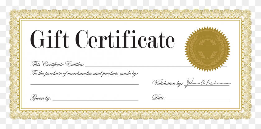 1100x503 Where To Buy Blank Gift Certificates Zromtk Gift Certificate Certificate Forms, Text, Diploma, Document HD PNG Download
