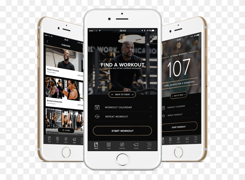 585x560 Wherever You Go Train With Mayweather Boxing Fitness Iphone, Mobile Phone, Phone, Electronics HD PNG Download