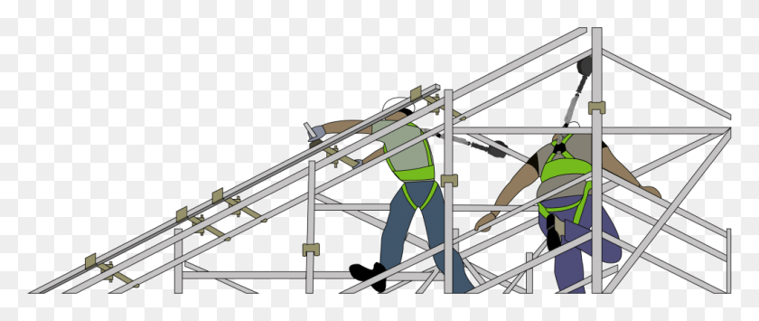 1024x388 Whether Working On Suspended Or Swing Stage Scaffolding Scaffolding Fall Protection, Construction, Bird, Animal HD PNG Download