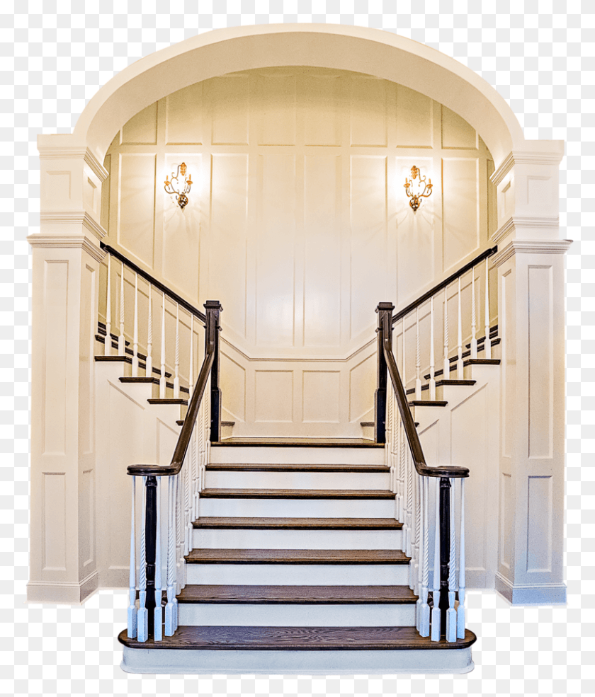 807x958 Whether You Want A Curved Spiral Scissor Or A Straight Staircase, Handrail, Banister, Interior Design HD PNG Download