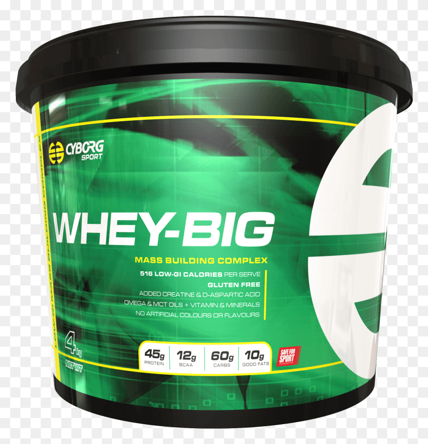 1567x1630 Whey Big Muscle Gain, Paint Container, Dvd, Disk HD PNG Download