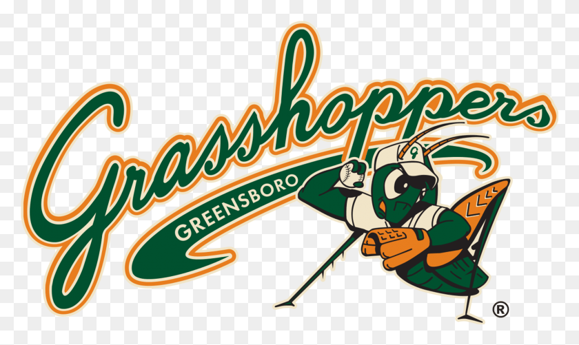 1659x940 Логотип Бейсбольной Команды The Greensboro Grasshoppers, Текст, Этикетка, Человек Png Скачать