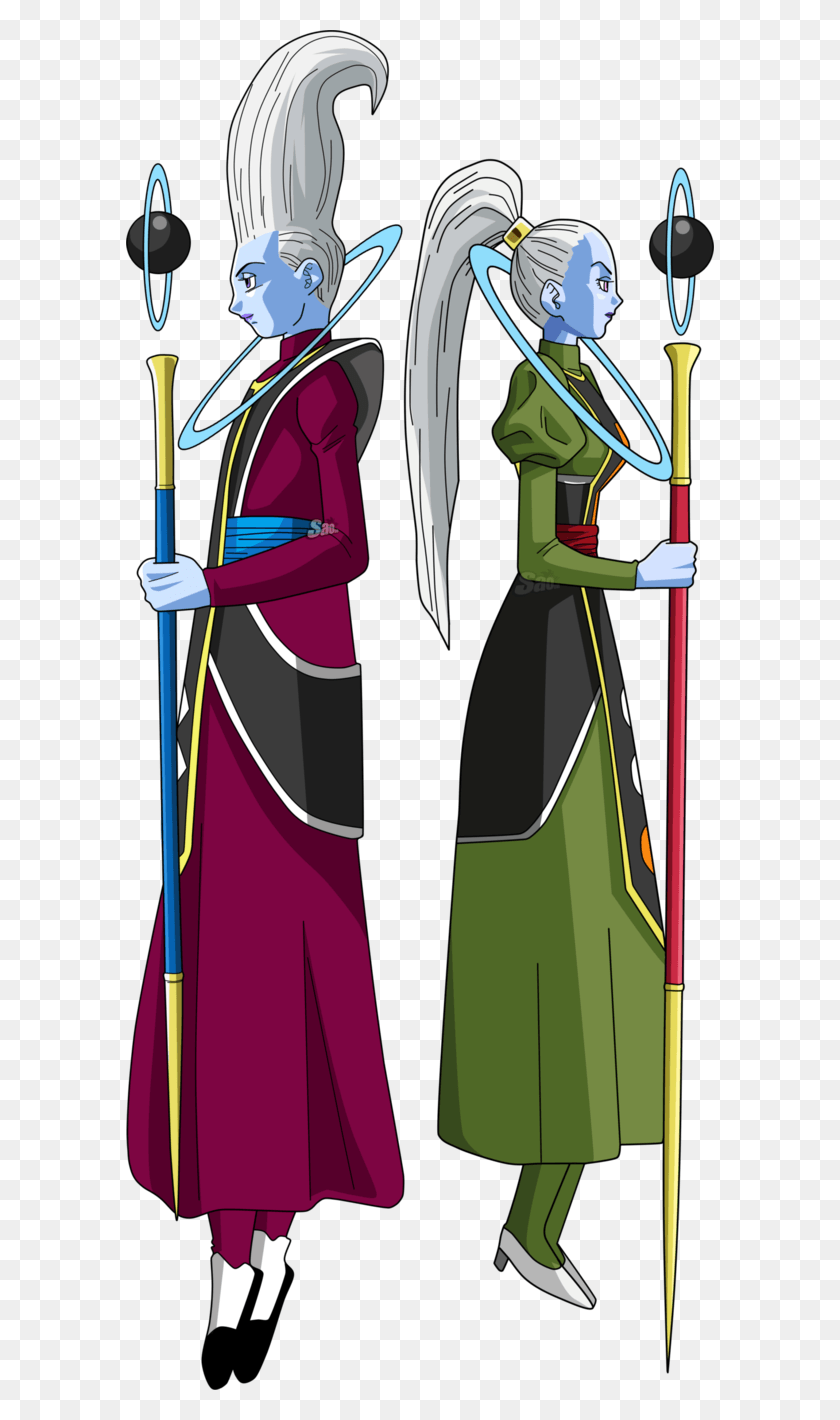 588x1360 Whis Y Vados Angeles De Dragon Ball Super, Person, Human, Costume HD PNG Download