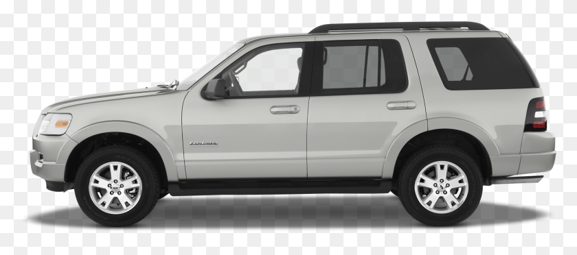 1872x751 White 2008 Ford Explorer, Van, Vehicle, Transportation HD PNG Download