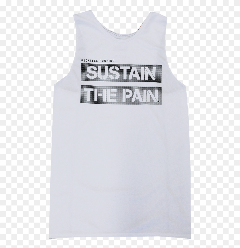 499x809 White 39sustain The Pain39 Performance Racing Singlet Cinema Club I Can Talk, Clothing, Apparel, Tank Top HD PNG Download