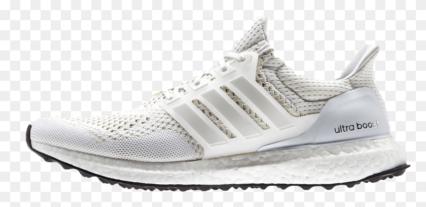 1876x843 White Adidas Ultra Boost White Kanye West, Shoe, Footwear, Clothing HD PNG Download