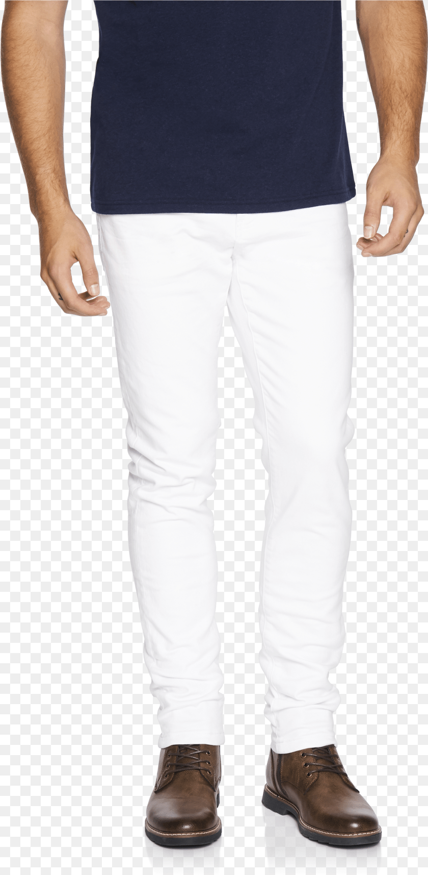 1470x3001 White Amana Slim Tapered Jean Pocket, Clothing, Pants, Adult, Footwear Sticker PNG