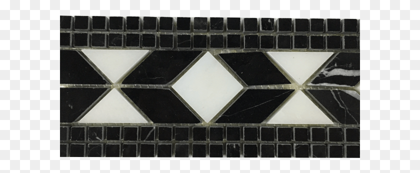 601x286 White Amp Black Marble Borders 3 X 12 Polished Tile, Cooktop, Indoors, Architecture Descargar Hd Png