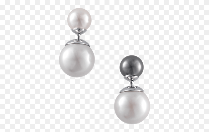 369x472 White Amp Grey Ciro Smooth Shell Pearls Earrings, Pearl, Jewelry, Accessories Descargar Hd Png