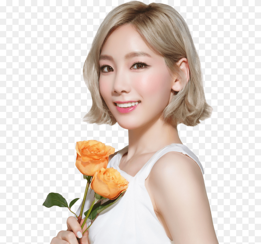 White Background Girl, Rose, Plant, Flower, Flower Arrangement Transparent PNG