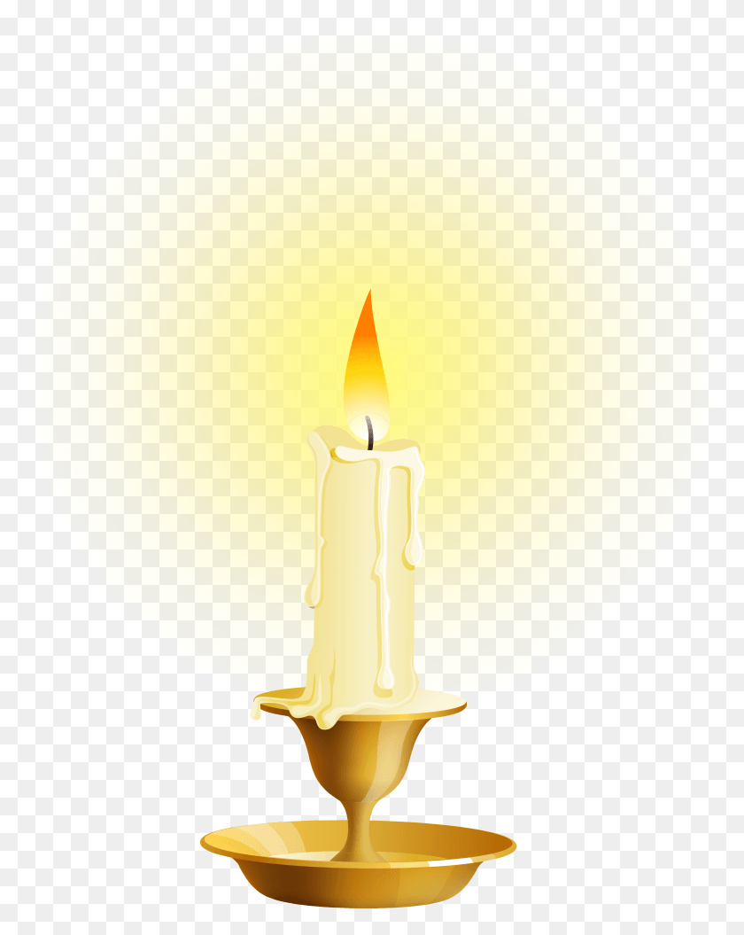 3919x5001 White Candle Clip Art Candle, Lamp HD PNG Download