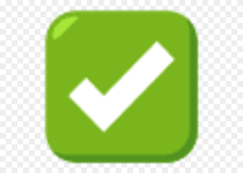 539x539 La Marca De Verificación Blanca Compruebe Emoji Iphone, Verde, Símbolo, Símbolo De Reciclaje Hd Png