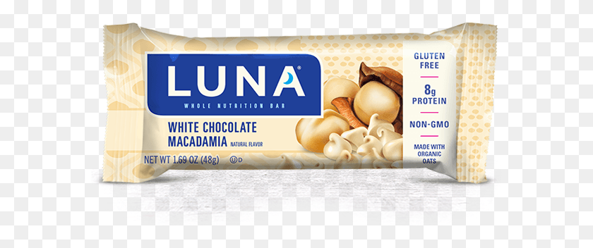 604x292 White Chocolate Macadamia Flavor Peanut Butter Luna Bars, Sea Life, Animal, Food HD PNG Download