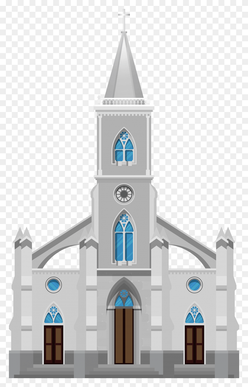 4939x7936 White Christian Church Clipart Christian Church In, Architecture, Building, Tower HD PNG Download