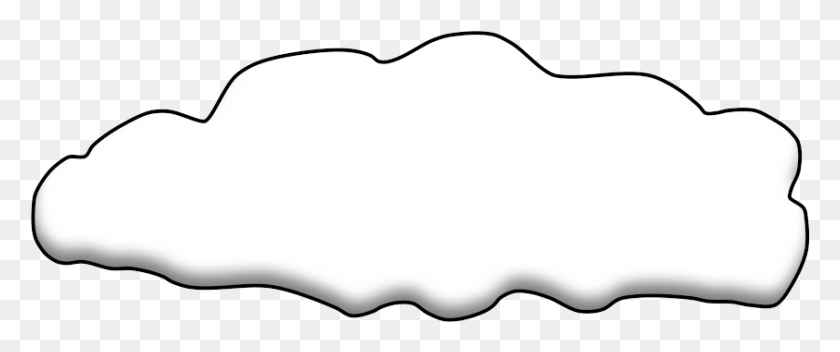 843x316 Las Nubes Blancas En Blanco Y Negro, Cojín, Gorra De Béisbol, Gorra Hd Png