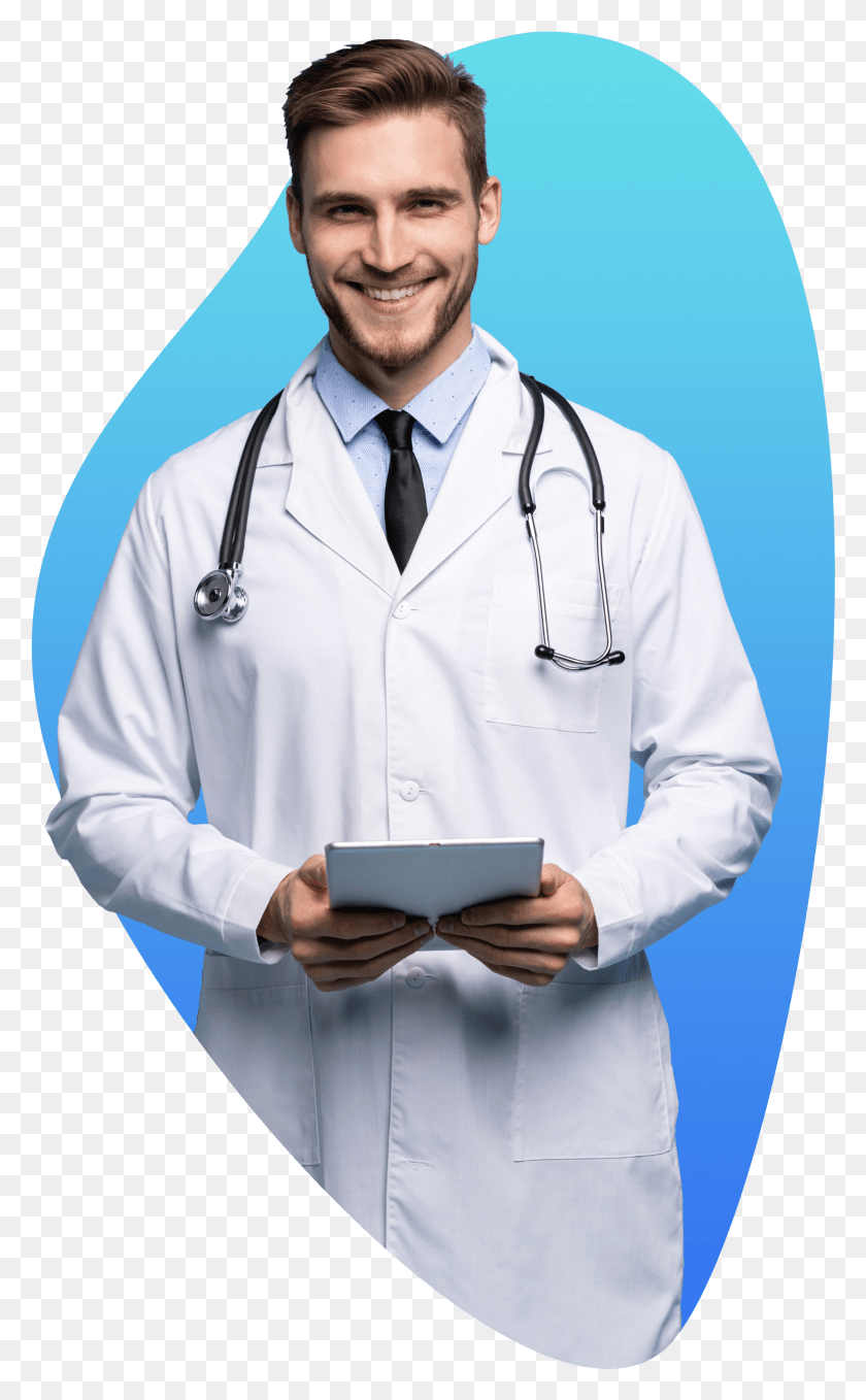 1810x3013 White Coat HD PNG Download