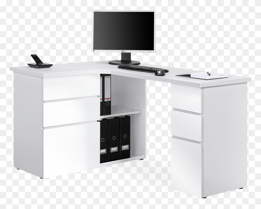 1150x907 White Corner Desk Uk White Modern Corner Desk, Furniture, Table, Computer HD PNG Download