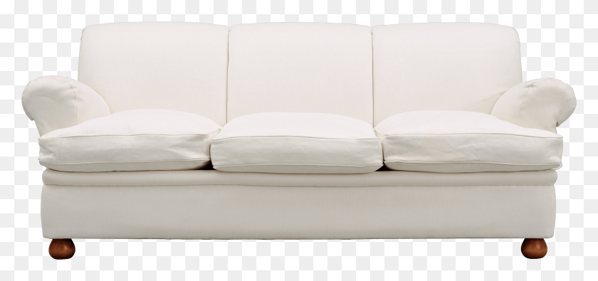 2826x1216 White Couch Transparent Background, Furniture, Home Decor, Cushion HD PNG Download