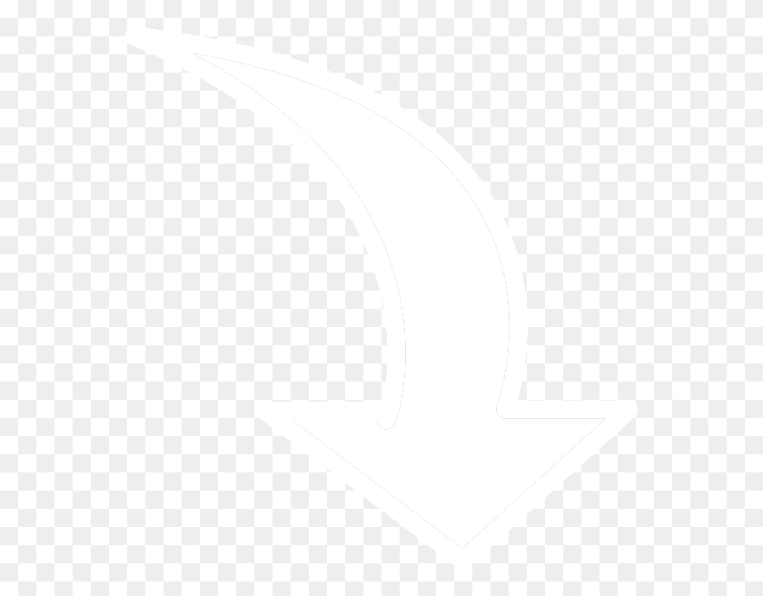 564x596 White Curved Arrow Hi Crescent, Face, Text, Texture HD PNG Download