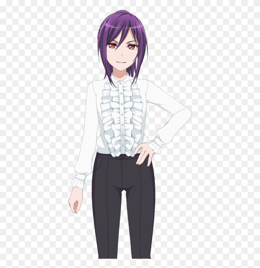 406x806 White Day Training Live2d Model Cartoon, Clothing, Apparel, Shirt HD PNG Download