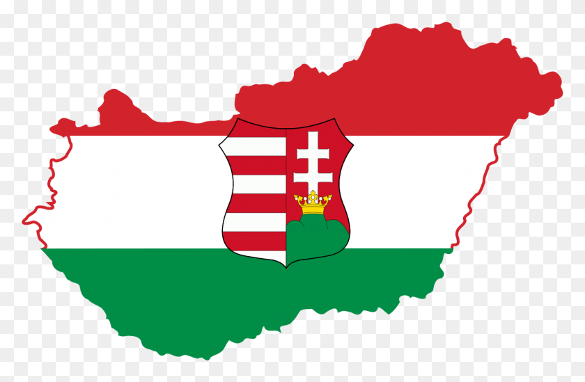 1280x803 White Flag Flag Clipart Flag Image And Clipart Map Of Hungary With Flag, Symbol, First Aid, Logo HD PNG Download