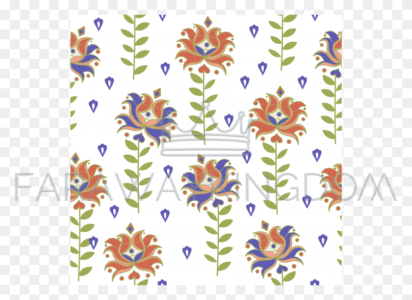 3508x2480 White Flowers Oriental Vector Illustration Seamless Tatarskij Ornament, Graphics, Floral Design HD PNG Download