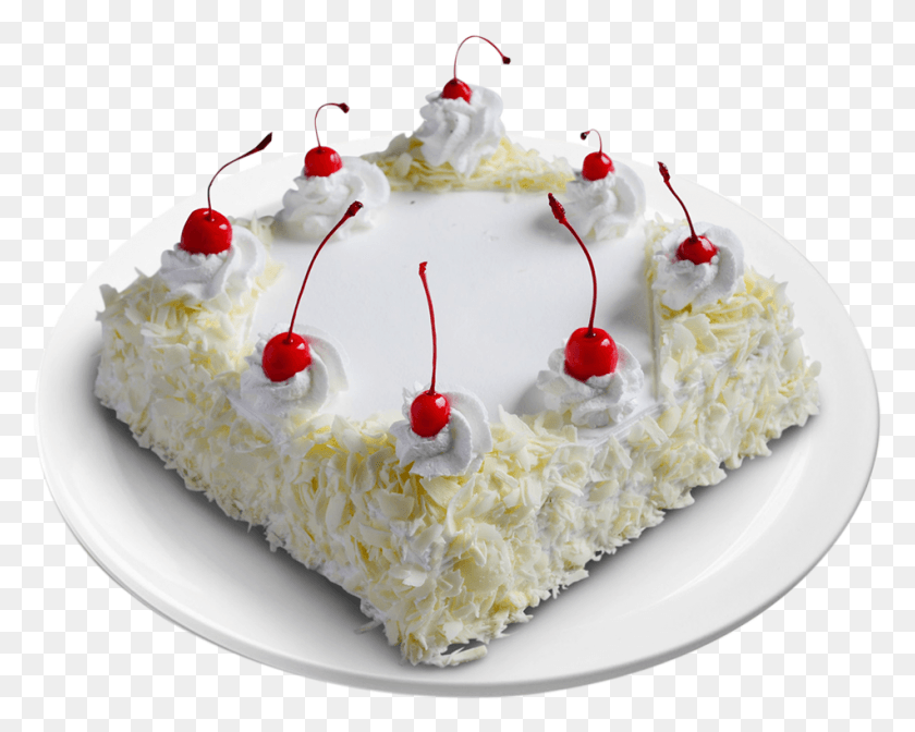 951x747 White Forest Gateau 1 Kg White Forest Cake, Cream, Dessert, Food HD PNG Download