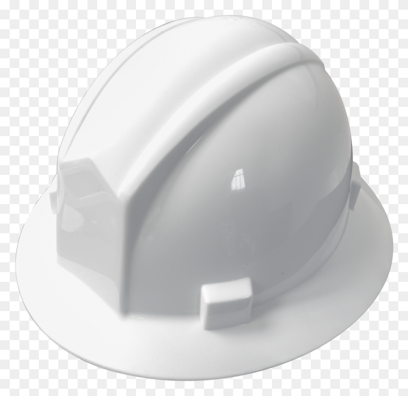953x923 White Full Brim Hard Hat Wratchet Hard Hat, Clothing, Apparel, Helmet HD PNG Download
