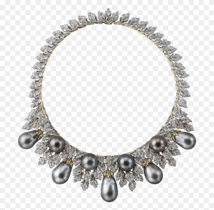 701x767 White Gold Yellow Gold Tahiti Pearls And Diamonds Alexa Chung In Buccellati, Accessories, Accessory, Necklace HD PNG Download