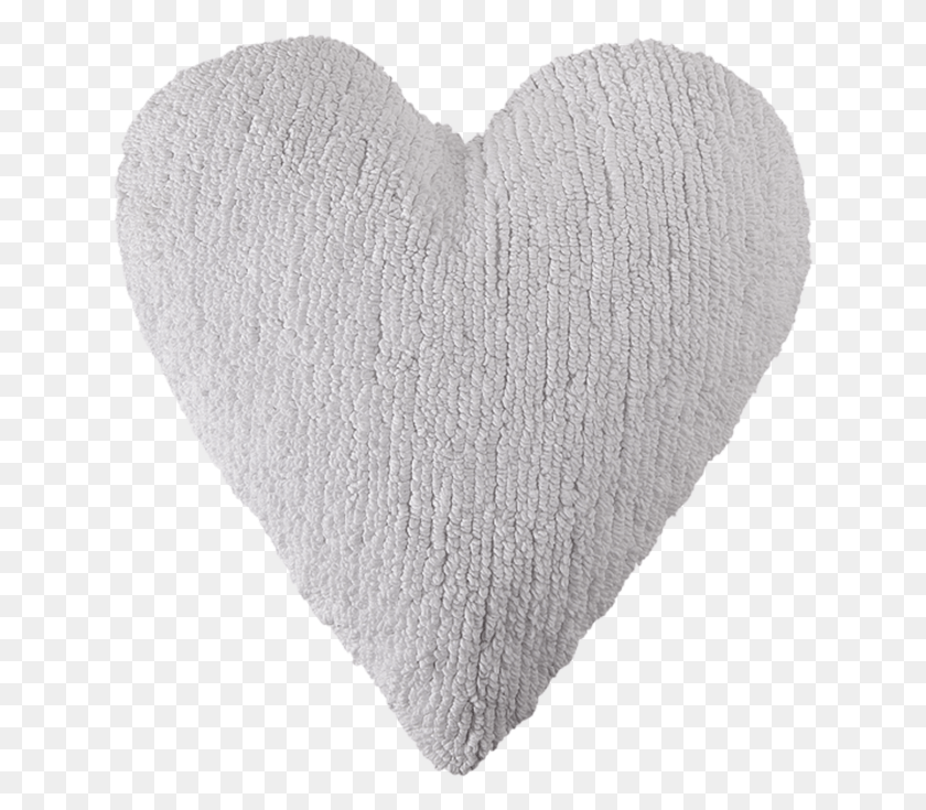 636x675 White Heart Pillow Heart, Cushion, Rug, Rock HD PNG Download