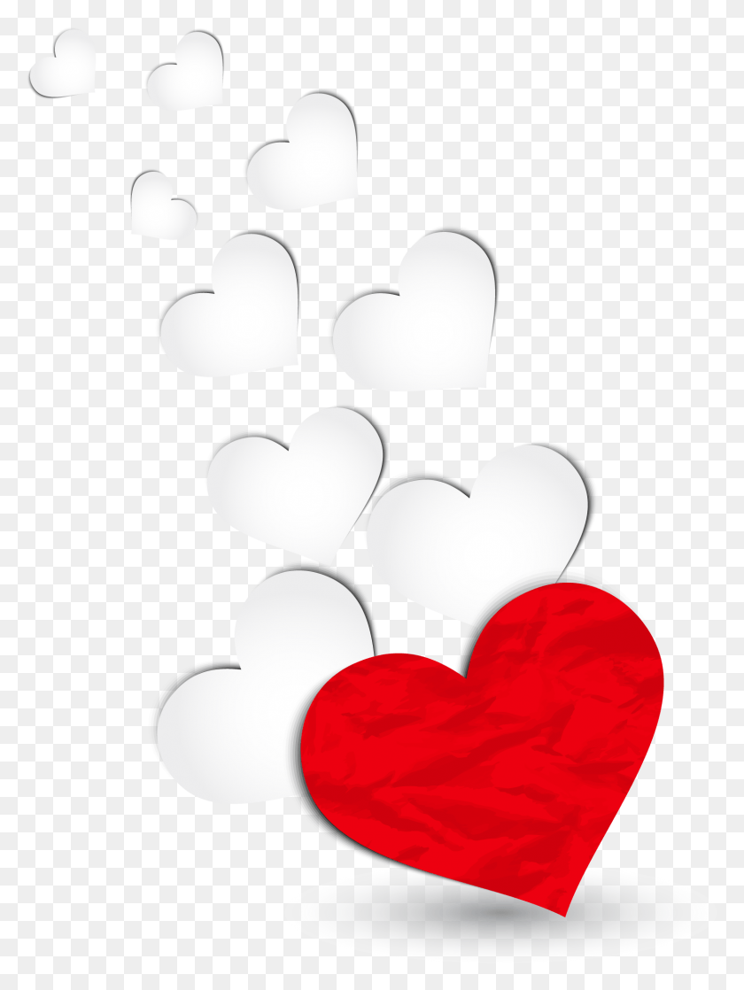 1614x2190 White Hearts, Heart, Lamp HD PNG Download