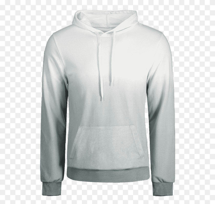 530x735 White Hoodie Grey Kangaroo And 4xl Pocket Ombre Rbpxxn White Hoodie, Clothing, Apparel, Sweatshirt HD PNG Download