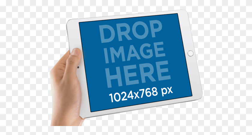 513x390 White Ipad Mini Mockup Held By A Man In Landscape Position Tablet Computer, Person, Human, Text HD PNG Download