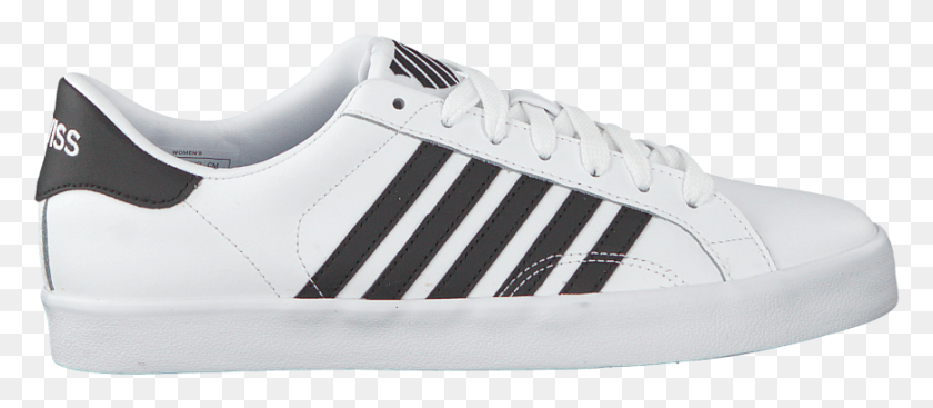 870x343 White K Swiss Sneakers Belmont So Limited Time Offer Adidas White Shoes With Black Lines, Shoe, Footwear, Clothing HD PNG Download
