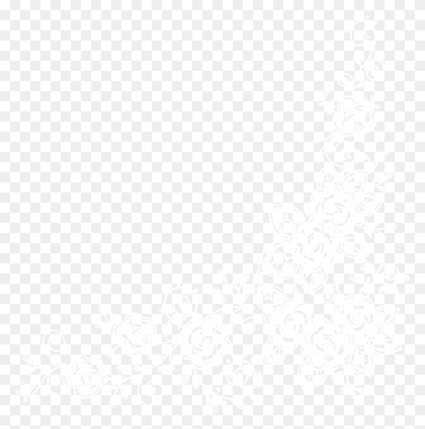 7817x7895 White Lace, Graphics, Floral Design HD PNG Download