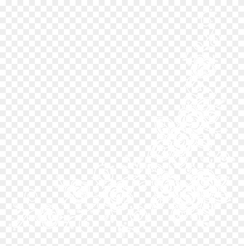 7817x7895 Descargar Png / Encaje Blanco, Gráficos, Diseño Floral Hd Png