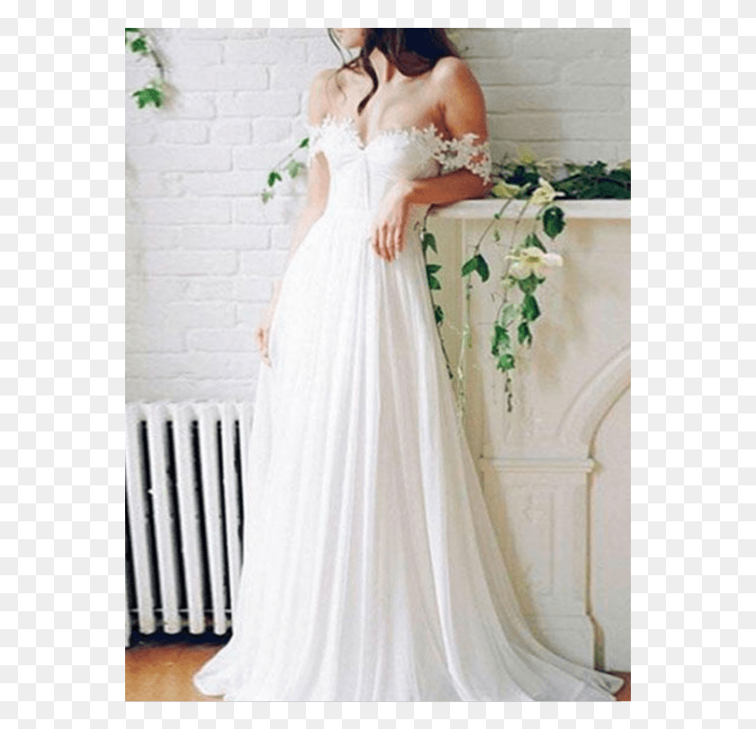563x751 White Lace Wedding Dress Long Wedding Dress Wedding Lace Wedding Off The Shoulders Wedding Dresses, Clothing, Apparel, Wedding Gown Descargar Hd Png