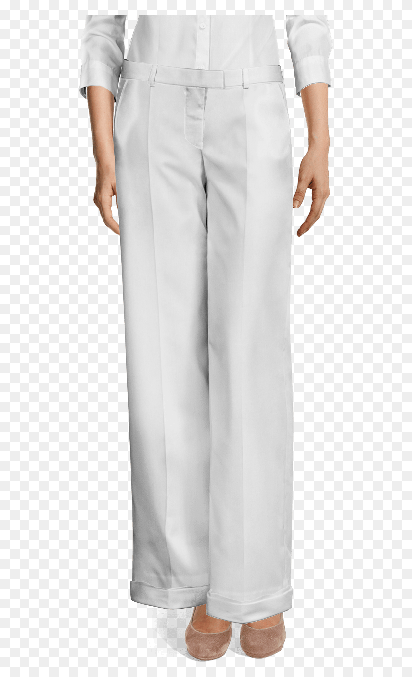 519x1320 White Linen Wide Leg Pants With Cuffs Brown Tweed Pants, Clothing, Apparel, Sleeve HD PNG Download