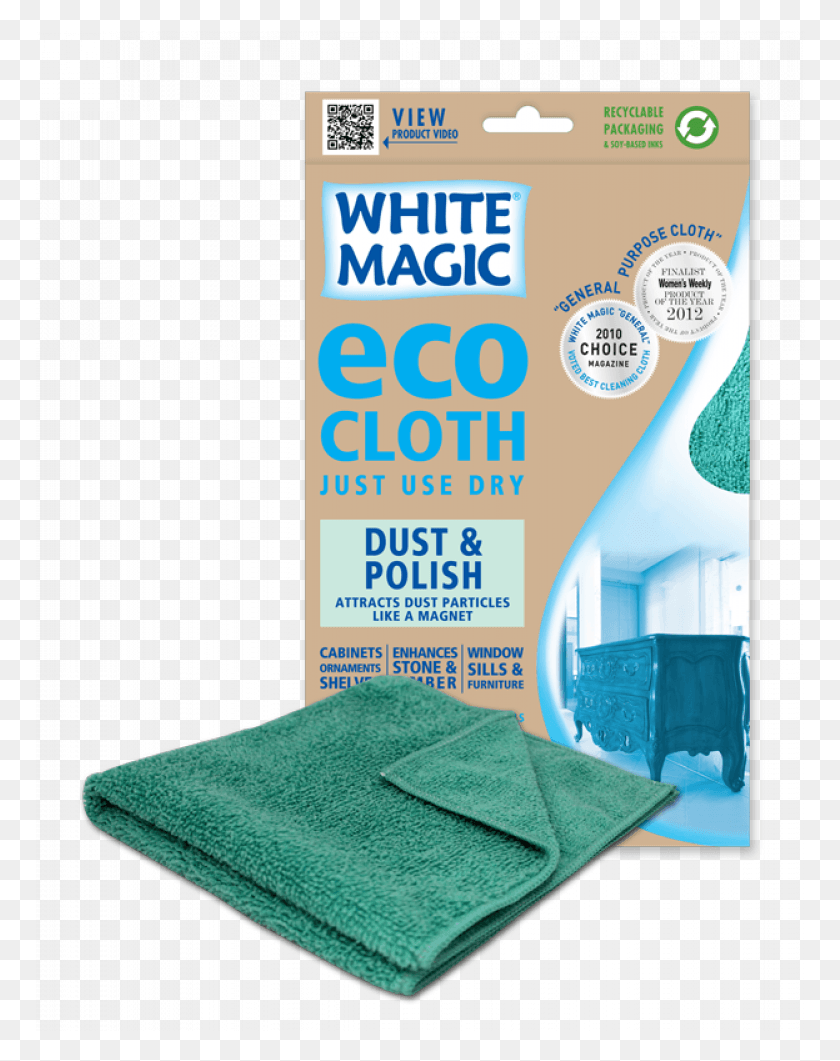 770x1001 White Magic Microfibre Dust Amp Polish Eco Cloth Health Care, Towel, Bath Towel, Paper HD PNG Download