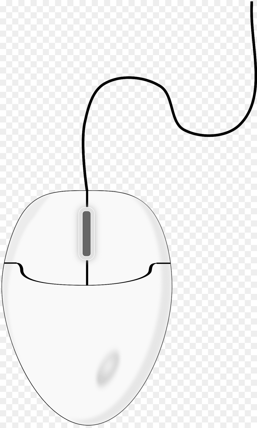 1154x1920 White Mouse Clipart, Computer Hardware, Electronics, Hardware Sticker PNG