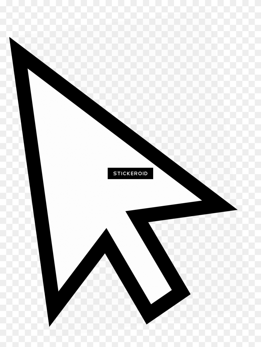 1919x2599 White Mouse Cursor Arrow By Qubodup Pointer, Triangle, Lighting, Symbol HD PNG Download