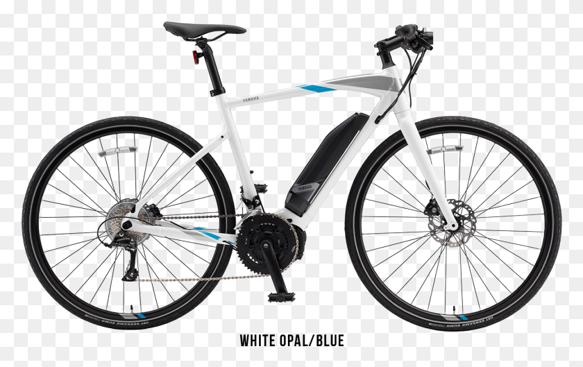 1441x867 White Opalblue Yamaha Cross Core, Bicycle, Vehicle, Transportation HD PNG Download