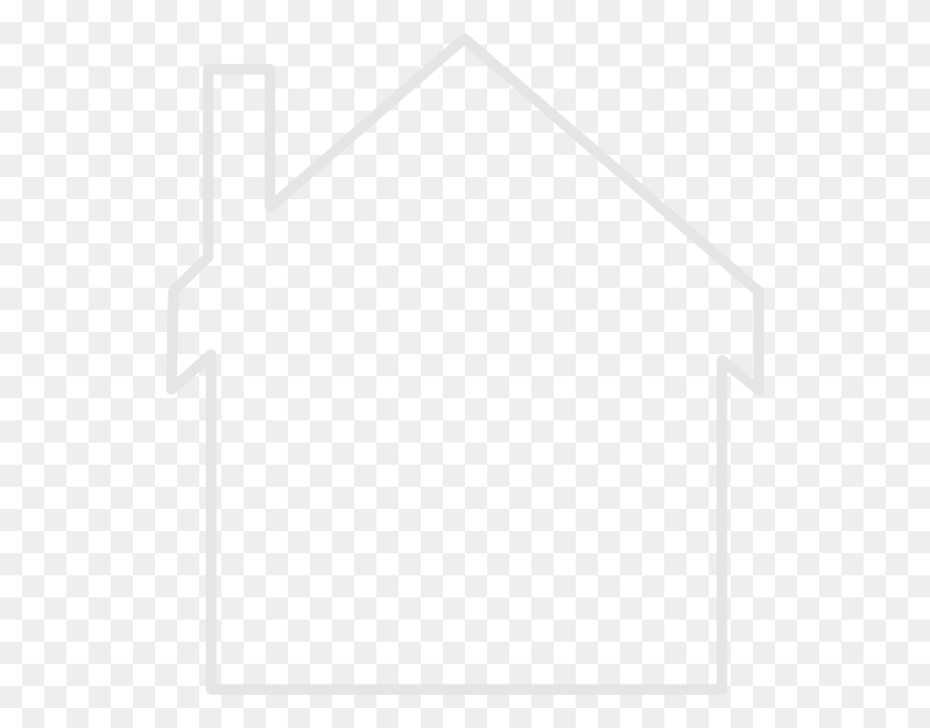 540x598 White Outline Of A House, Text, Triangle, Bow HD PNG Download