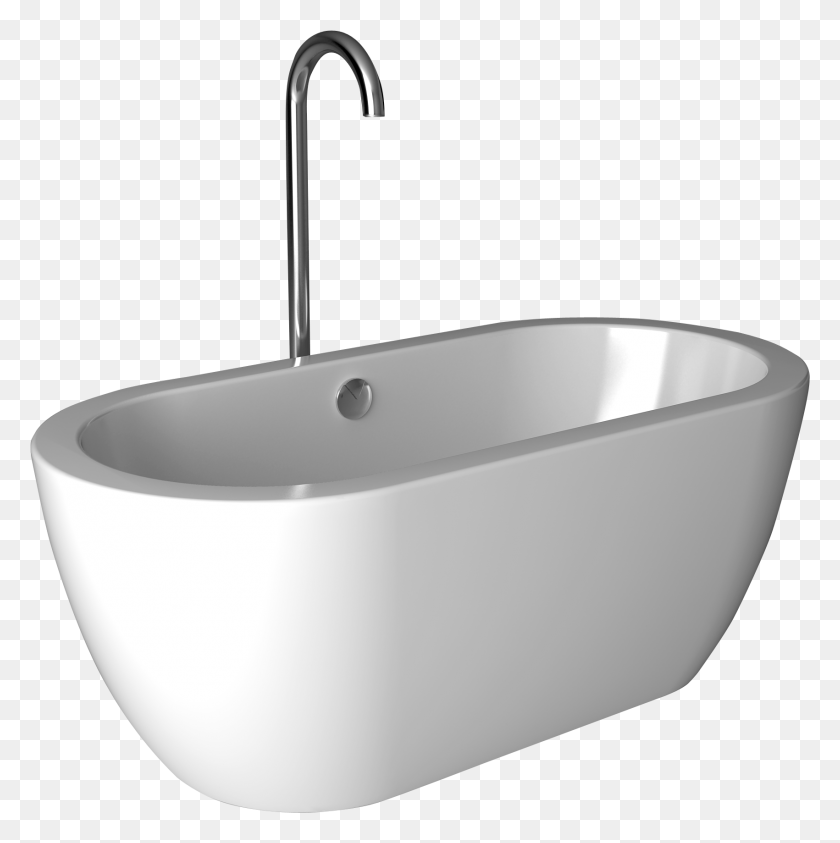 1701x1708 White Oval, Bathtub, Tub, Sink Faucet HD PNG Download